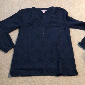 Lilly Pulitzer top with cutout design